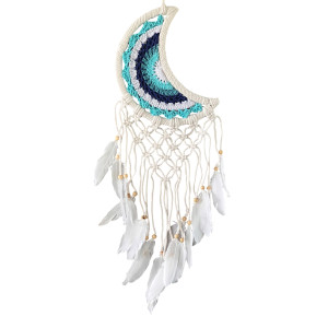 Łapacz Snów Księżyc Boho Makrama Handmade Dekoracja...