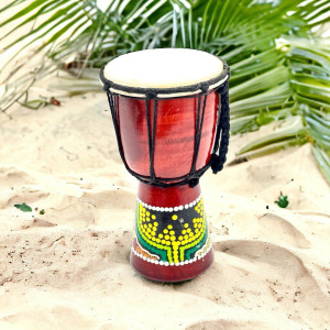 Bęben Bębenek Drewniany Djembe Instrumenty Muzyczne Z...