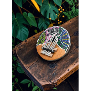 Kalimba Karimba Etniczny Instrument z Kokosa 7 Tonowa Kokos
