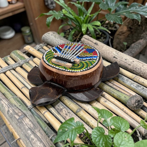 Kalimba Karimba Etniczny Instrument z Kokosa 7 Tonowa Kokos