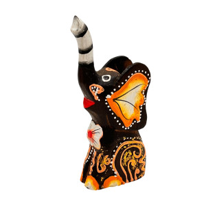 Słoń słonik drewniany figurka 17cm dekoracja boho etno...