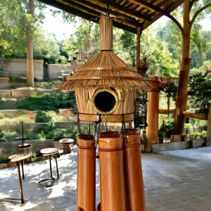 Dzwonek Wietrzny Bambusowy Dzwonki Bambusowe Taras Ogród...