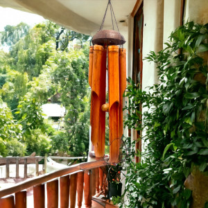 Dzwonek Wietrzny Bambusowy Dzwonki Bambusowe Taras Ogród...