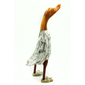 KACZKA KACZUSZKA DREWNIANA FIGURKA INDONEZJA 40cm